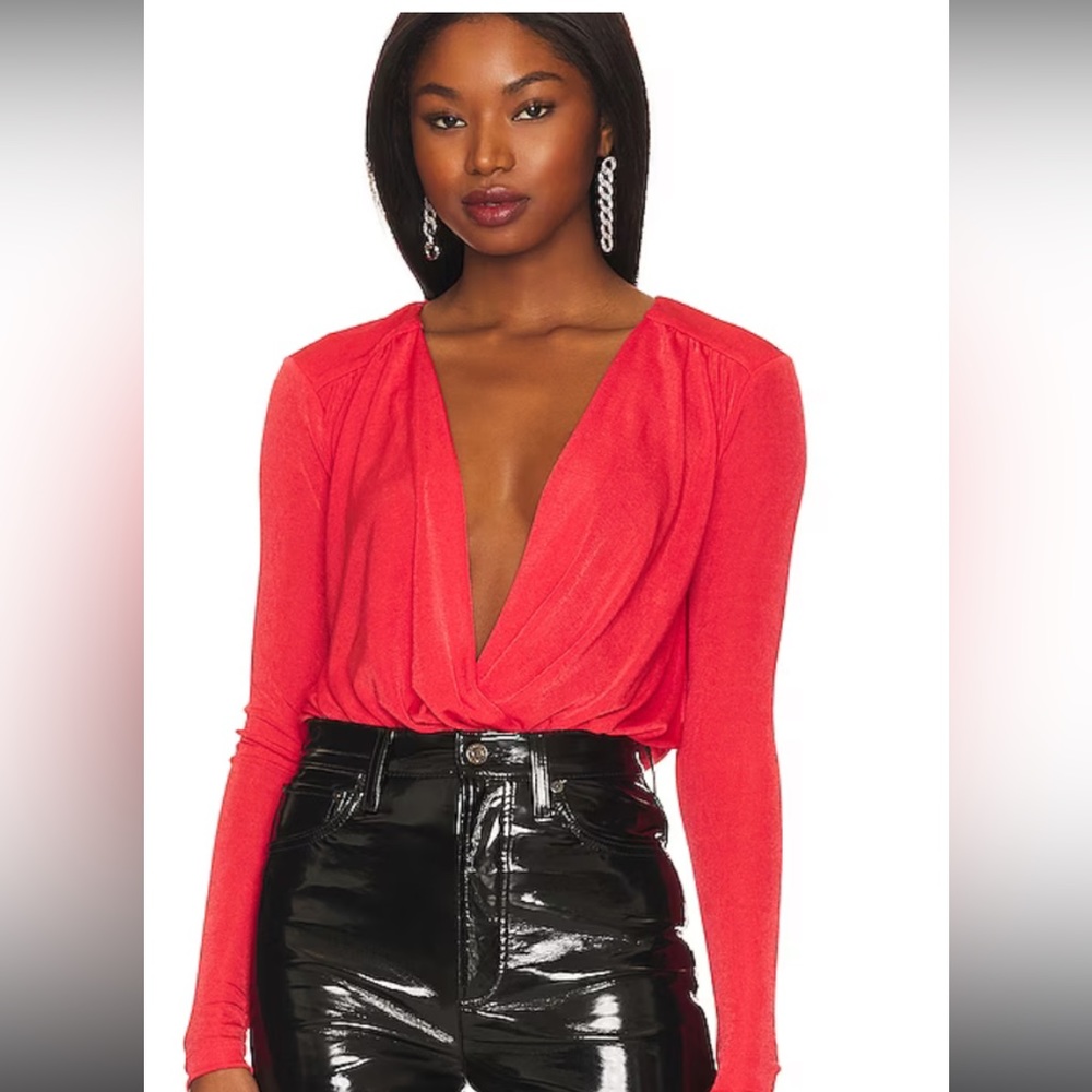 NWT FREE PEOPLE Turnt Bodysuit in Bella Rosa size XS